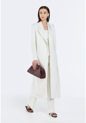 Long Notched Collar Abaya