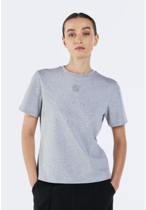 Solid Embroidered T-Shirt