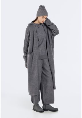 Knitted Drop Shoulder Cardigan