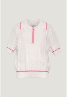  Knitted Cutwork T-Shirt