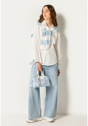 Ripped Wide Leg Jeans