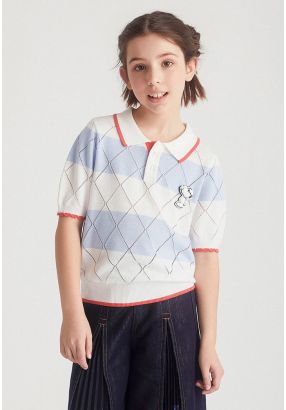 Snoopy knit Polo T-Shirt