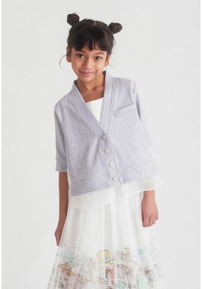 Layerd Jacket Attached Top
