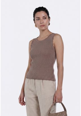 Lurex Knitted Tank Top