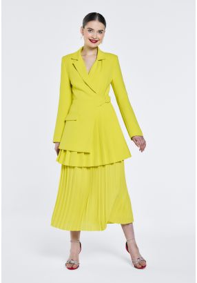All Over Pleated Solid Skirt