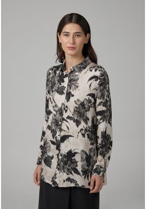 Floral Printed Long Sleeve Shirt 
