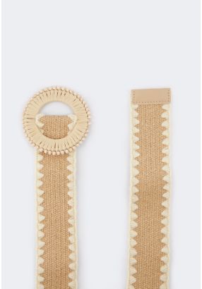 Crochet Raffia Belt