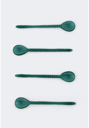 Glass Spoon Set Of 4