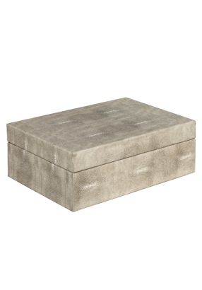 Wooden Box Covered With Leather