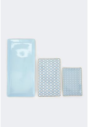 Rectangular Tray Set Of 3 Pcs