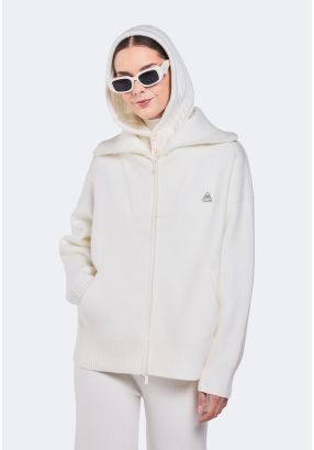 Knitted Front Zip Jacket