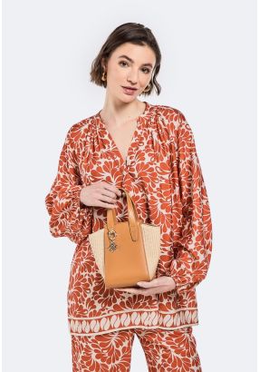 V-Neck Raglan Sleeves Shirt