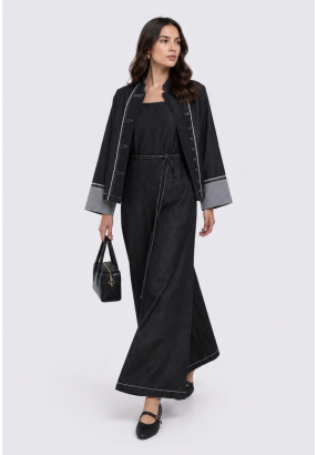 Tie-Belt Palazzo Jumpsuit