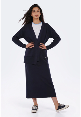 Knitted Straight Cut Skirt