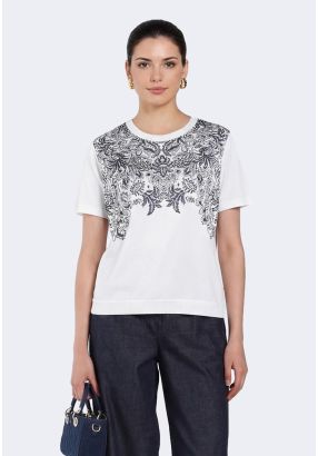 Floral Print Knitted Top
