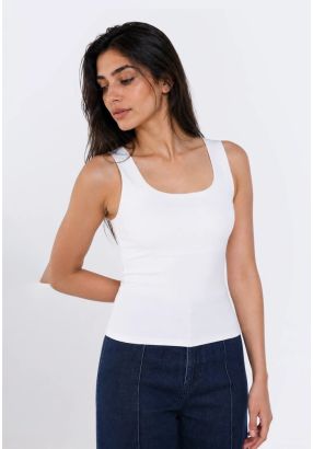 Sleeveless Jersey Tack Top