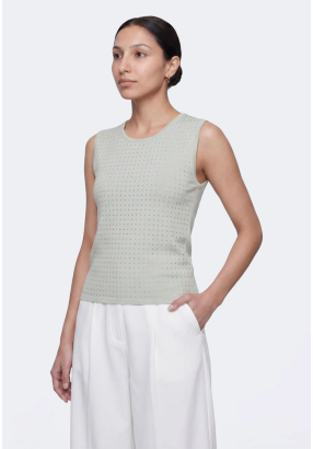 Crystal Embellished Knitted Top