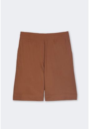 Solid Bermuda Shorts