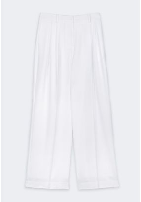 High Waist Straight Cut Trousers