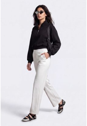High-Waist Stretch Trousers