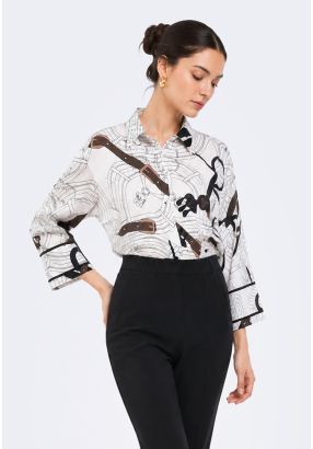 Printed Oversized Shirt