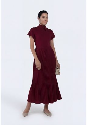 Pleated Flared Skirt