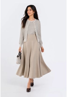 Flared Maxi Skirt