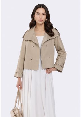 Cropped Trench Coat
