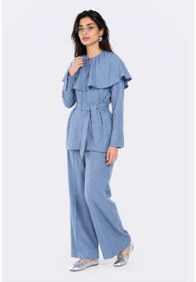 Solid Straight Trousers