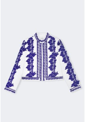 Floral Embroidered Lace Jacket