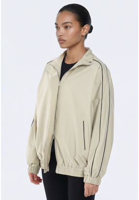 Crinkled Track Jacket
