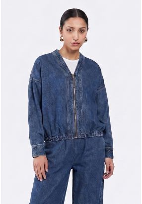 Denim Bomber Jacket