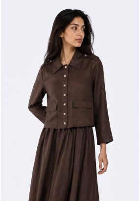 Folded Pocket Linen Jacket