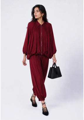 Crinkled Harem Pants