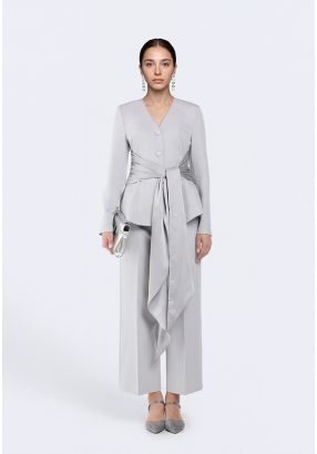 Solid Straight Cut Trousers