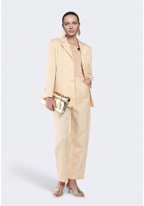 High Waist Linen Trousers