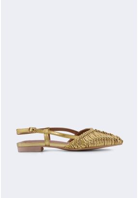 Pointed Toe Metallic Flats