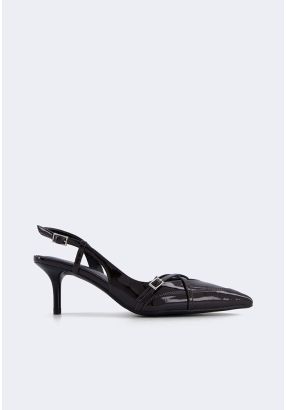 Glossy Pointed Toe Heels