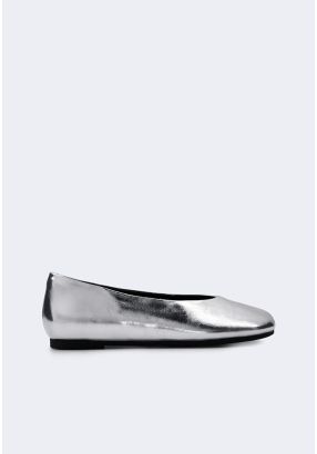 Metallic Flat Ballerinas
