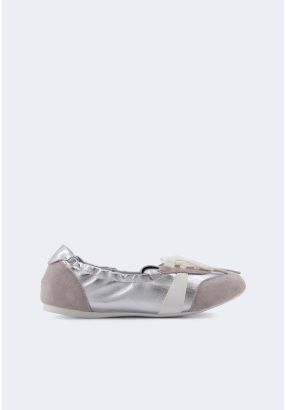 Metallic Detail Ballerina Sneakers