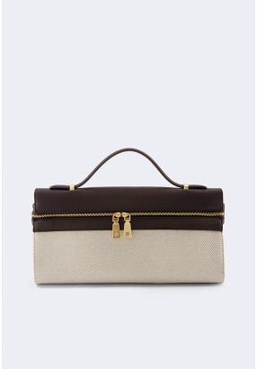 Knitted Contrast Clutch