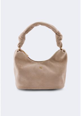 Solid Suede Handbag