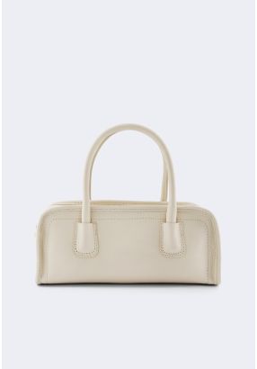 Textured Tote with Stitch Detail