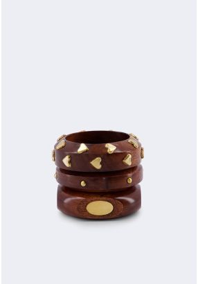 Wooden Bangle Set (Pcs)
