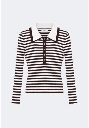Striped Ribbed Knit Top