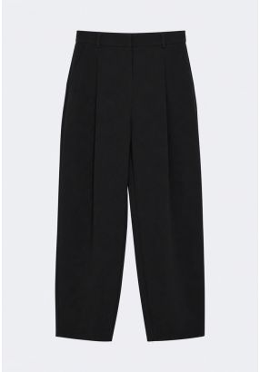 Front-Pleated Formal Trousers