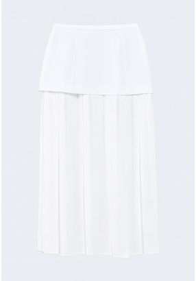 Pleated Midi Skirt