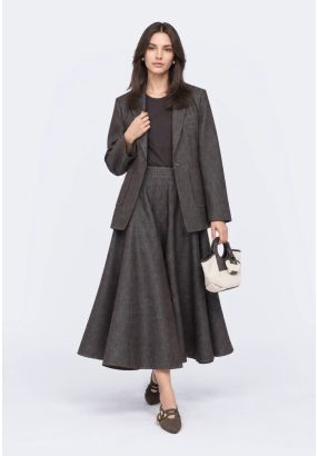 Flared Tencel Maxi Skirt