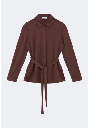 Textured Belted Shirt