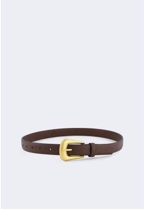 Matte Buckle Belt